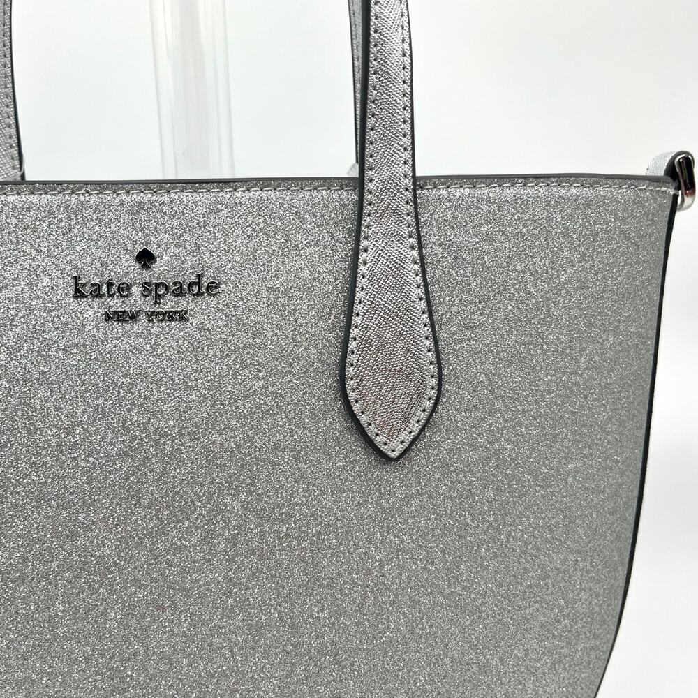 KATE SPADE Limited Edition NWT, Glimmer Satchel Lunar Light, $329 Retail - Picture 3 of 13